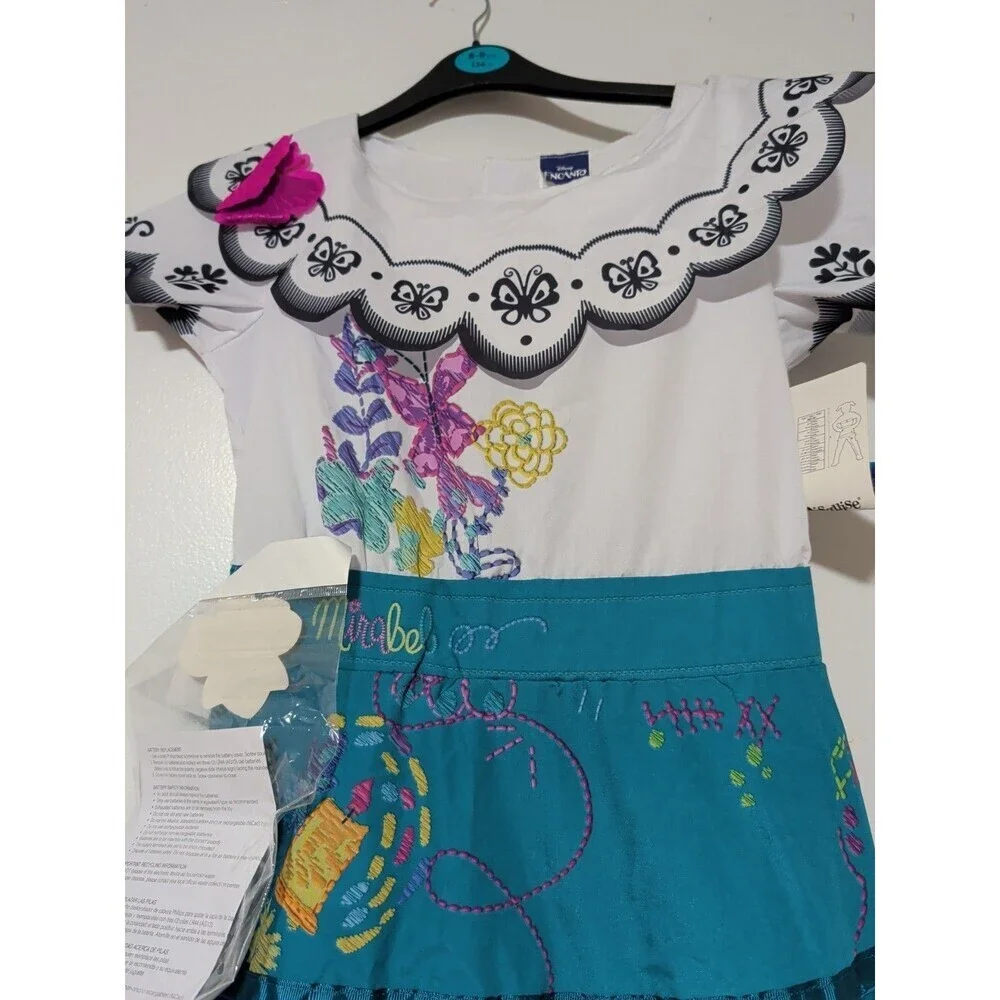 Disney Mirabel Encanto Halloween Costume Dress Size 7/8  Deluxe Child Costume